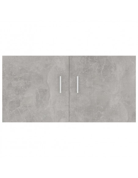 Armadietto Parete Grigio Cemento 80x39x40 cm Legno Multistrato