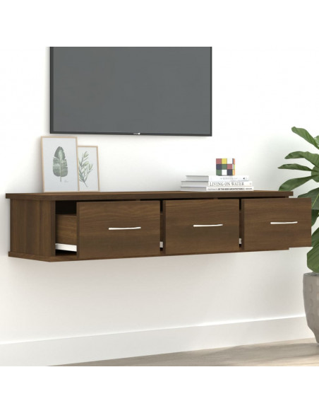 Armadietto Parete Rovere Marrone 88x26x18,5cm Legno Multistrato