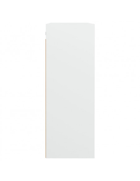 Armadietto Pensile a Parete Bianco 69,5x32,5x90 cm