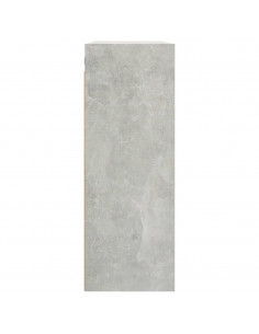 Armadietto Pensile a Parete Grigio Cemento 69,5x32,5x90 cm