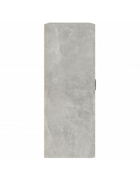 Armadietto Pensile a Parete Grigio Cemento 69,5x32,5x90 cm