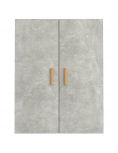 Armadietto Pensile a Parete Grigio Cemento 69,5x34x90 cm