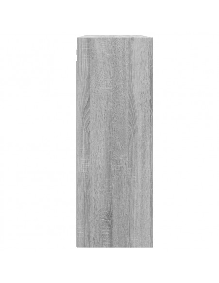 Armadietto Pensile a Parete Grigio Sonoma 69,5x32,5x90 cm