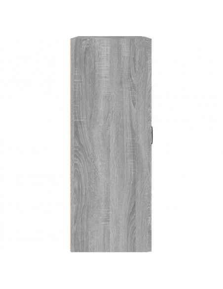 Armadietto Pensile a Parete Grigio Sonoma 69,5x32,5x90 cm