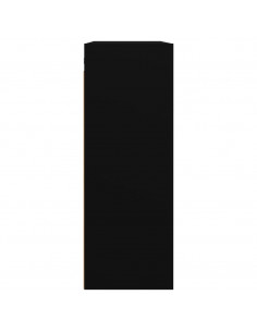 Armadietto Pensile a Parete Nero 69,5x32,5x90 cm