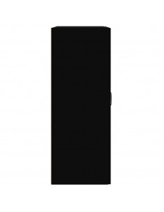 Armadietto Pensile a Parete Nero 69,5x32,5x90 cm