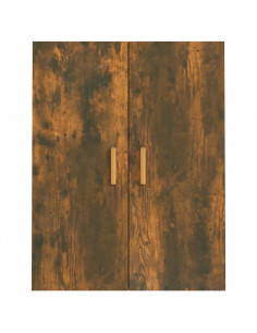 Armadietto Pensile a Parete Rovere Fumo 69,5x34x90 cm