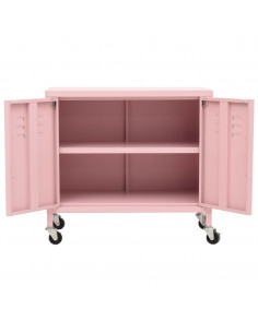 Armadietto Rosa 60x35x56 cm in Acciaio