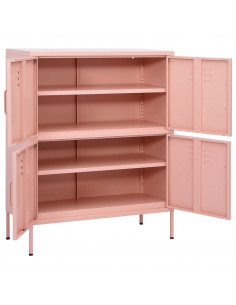 Armadietto Rosa 80x35x101,5 cm in Acciaio