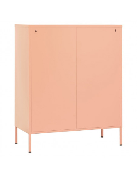 Armadietto Rosa 80x35x101,5 cm in Acciaio