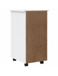 Armadietto Rotante con Cassetti MOSS Bianco Legno Massello Pino