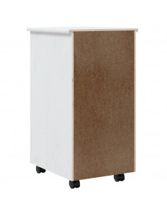 Armadietto Rotante con Cassetti MOSS Bianco Legno Massello Pino