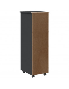 Armadietto Rotante con Cassetti MOSS Grigio Legno Massello Pino