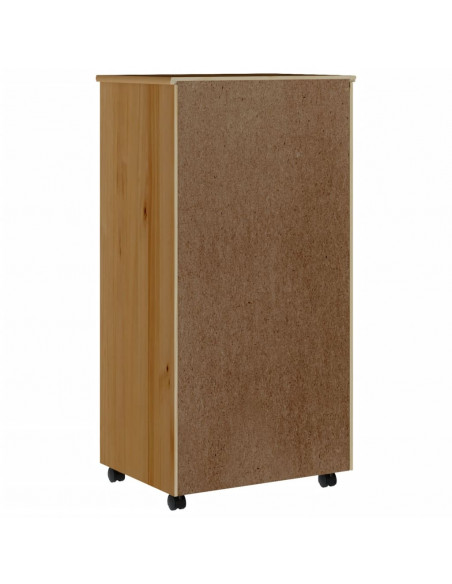 Armadietto Rotante con Cassetti MOSS Miele Legno Massello Pino