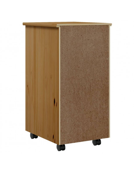 Armadietto Rotante con Cassetti MOSS Miele Legno Massello Pino