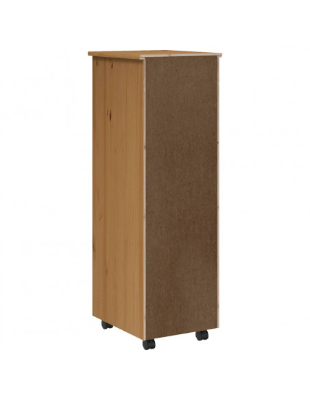 Armadietto Rotante con Cassetti MOSS Miele Legno Massello Pino