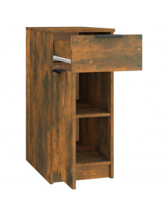 Armadietto Scrivania Rovere Fumo 33,5x50x75cm Legno Multistrato