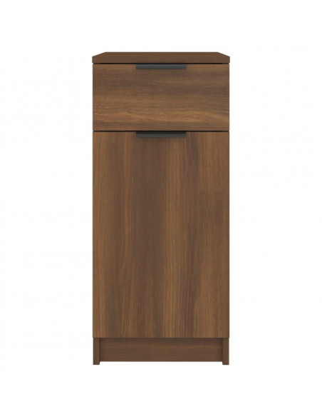 Armadietto Scrivania Rovere Marrone 33,5x50x75 cm Legno