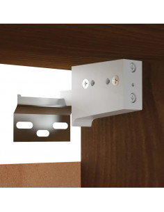 Armadietto TV Montato a Parete Rovere Marrone 30,5x30x30 cm