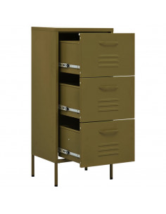 Armadietto Verde Oliva 42,5x35x101,5 cm in Acciaio