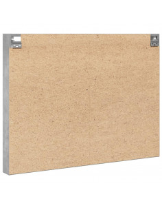 Armadietto Vetrina Grigio Cemento 100x8,5x75 cm Multistrato