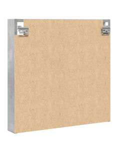 Armadietto Vetrina Grigio Cemento 60x8,5x58 cm Multistrato