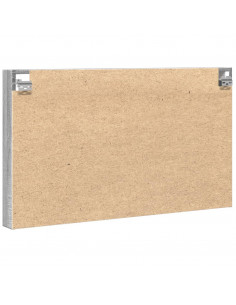 Armadietto Vetrina Grigio Sonoma 100x8,5x58cm Legno Multistrato
