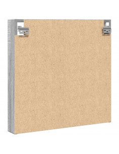 Armadietto Vetrina Grigio Sonoma 60x8,5x58 cm Legno Multistrato