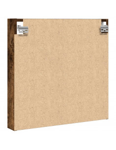 Armadietto Vetrina Rovere Fumo 60x8,5x58 cm Legno Multistrato
