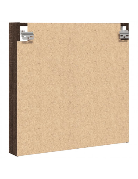 Armadietto Vetrina Rovere Marrone 60x8,5x58cm Legno Multistrato
