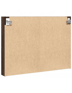 Armadietto Vetrina Rovere Marrone 80x8,5x58cm Legno Multistrato