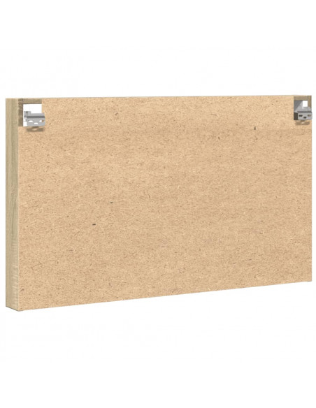 Armadietto Vetrina Rovere Sonoma 100x8,5x58cm Legno Multistrato