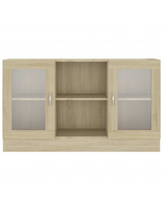 Armadietto Vetrina Rovere Sonoma 120x30,5x70 cm Multistrato