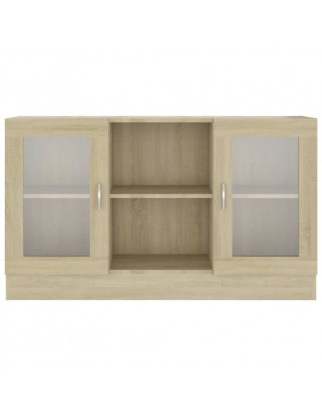 Armadietto Vetrina Rovere Sonoma 120x30,5x70 cm Multistrato
