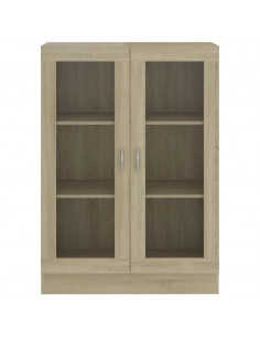Armadietto Vetrina Rovere Sonoma 82,5x30,5x115 cm Multistrato