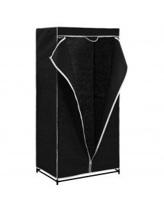 Armadio 2 pz Nero 75x50x160 cm