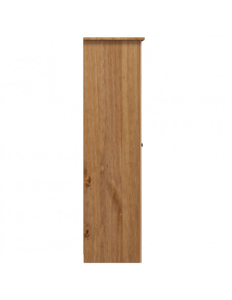 Armadio a 3 Ante 118x50x171,5cm Legno di Pino Panama Range