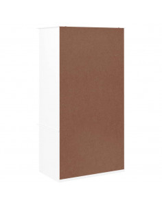 Armadio ALTA Bianco 90x55x170 cm in Legno Massello di Pino