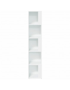Armadio Angolare Bianco 33x33x164,5 cm in Truciolato