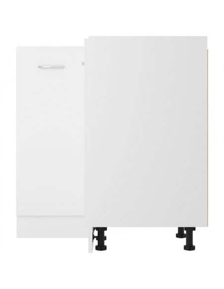 Armadio Angolare Bianco 75,5x75,5x80,5 cm in Legno Multistrato
