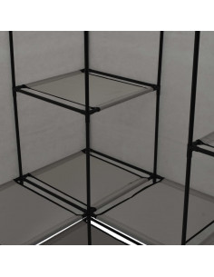 Armadio Angolare Grigio 130x87x169 cm