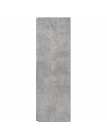 Armadio Angolare Grigio Cemento 33x33x100 cm in Truciolato