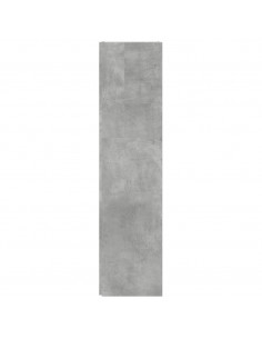 Armadio Angolare Grigio Cemento 33x33x132 cm in Truciolato