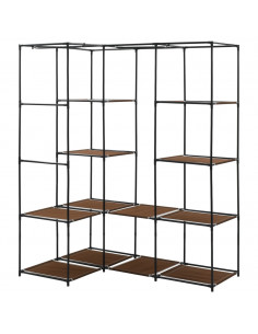 Armadio Angolare Marrone 130x87x169 cm