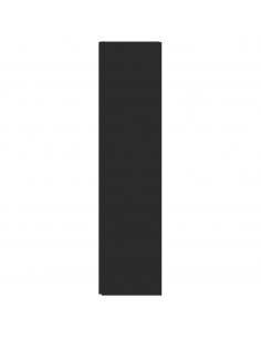 Armadio Angolare Nero 33x33x132 cm in Truciolato