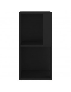 Armadio Angolare Nero 33x33x67 cm in Truciolato