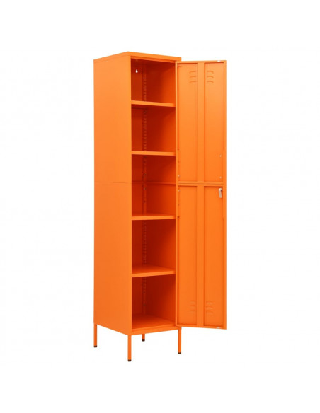 Armadio Arancione 35x46x180 cm in Acciaio