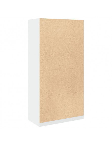 Armadio Bianco 100x50x200 cm in Legno Multistrato
