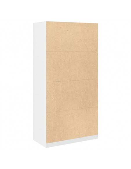 Armadio Bianco 100x50x200 cm in Legno Multistrato