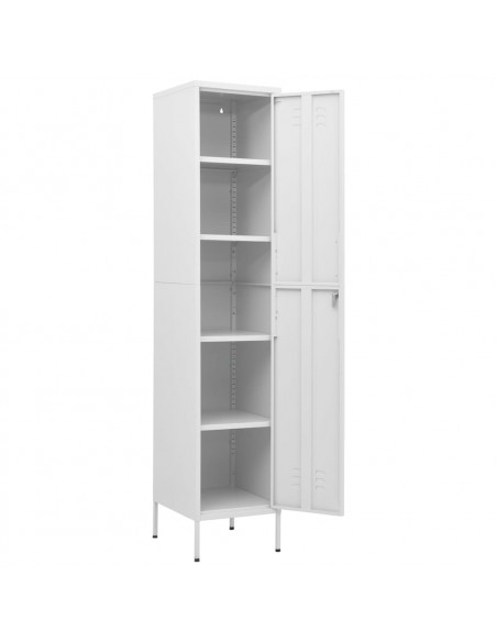 Armadio Bianco 35x46x180 cm in Acciaio
